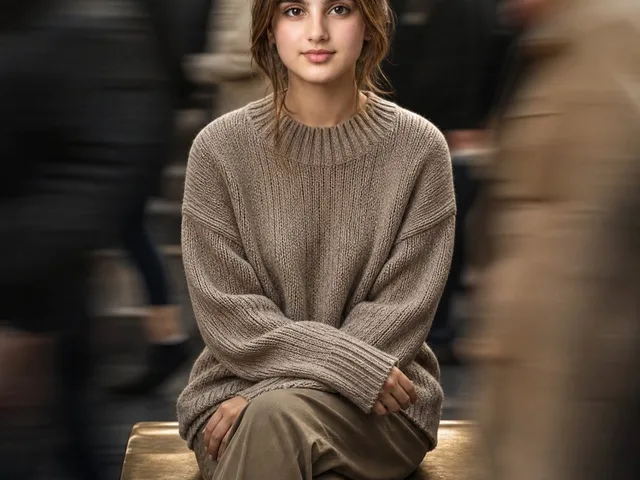 Cinematic Stillness in Motion Street Portrait preview image 1