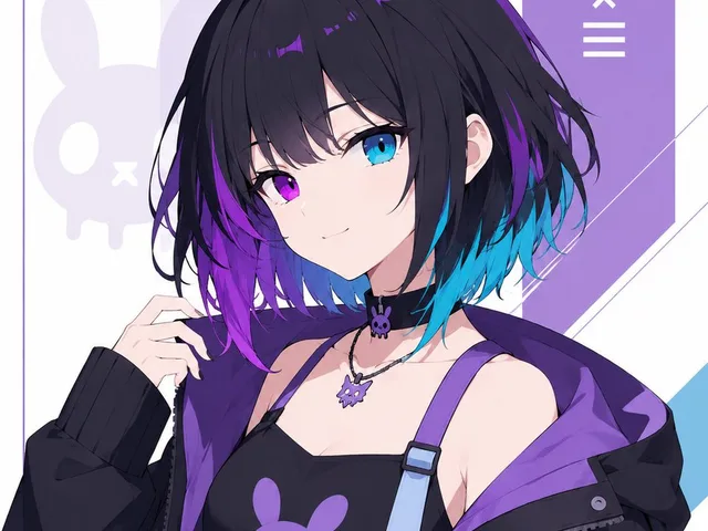Minimal Cyber Bunny Character Card preview image 1
