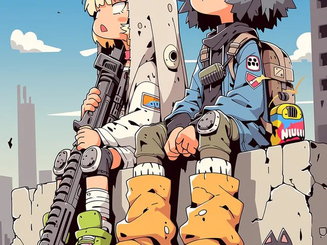 Anime Post-Apocalyptic Scavenger Kids preview image 1