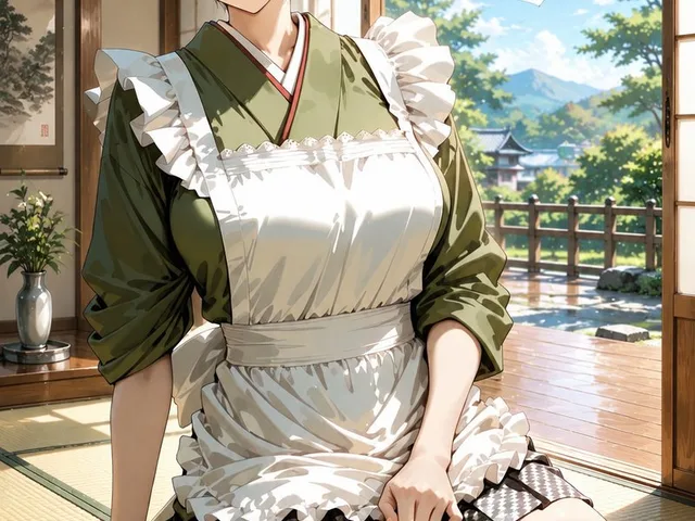 Summer Japanese Maid Resting preview image 1