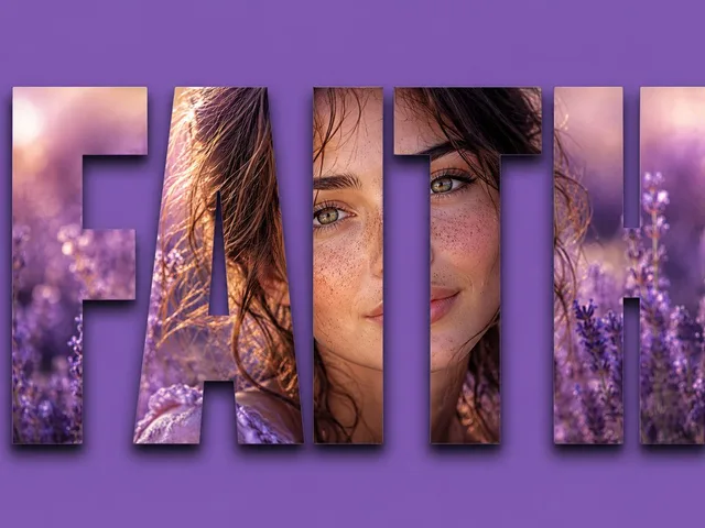 Text Masking Double Exposure Graphic preview image 1