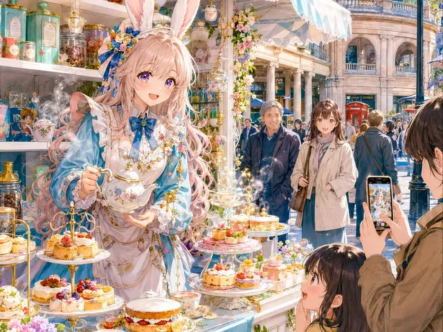Otherworldly Rabbit Girl Tea Shop in London preview image 1