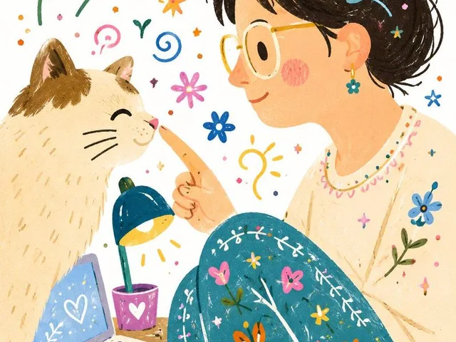 Decorative folk flat illustration preview image 1