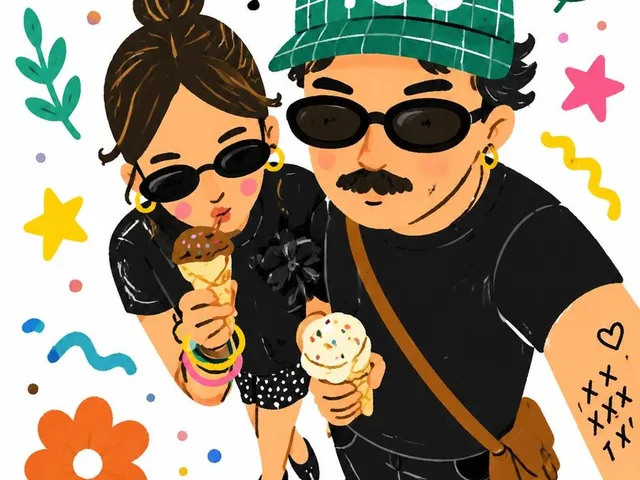 Cartoon Selfie Doodle Illustration preview image 1
