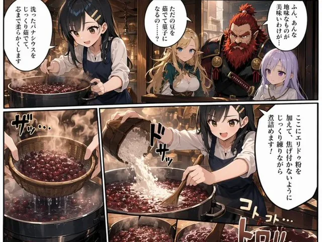 Fantasy Wagashi Manga Cooking Page preview image 1