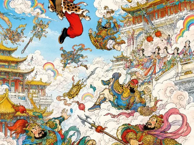 Monkey King Heavenly Battle Illustration preview image 1