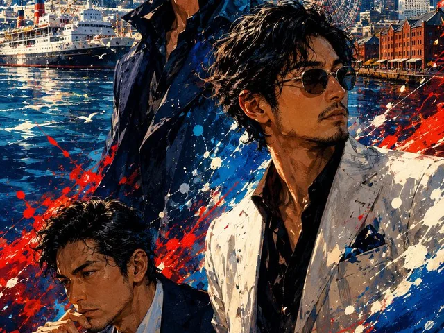 Yokohama Three Men Splash Art preview image 1