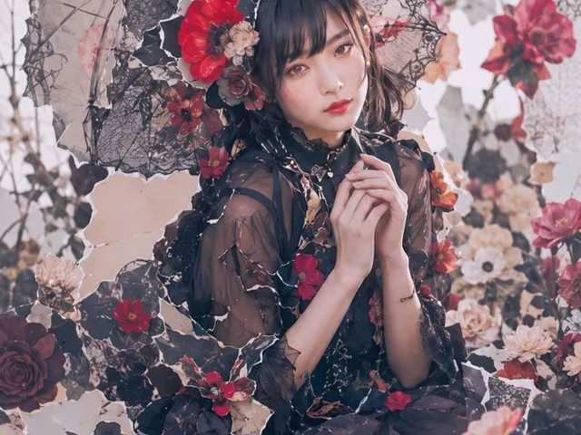 Gothic Floral Garden Portrait preview image 1