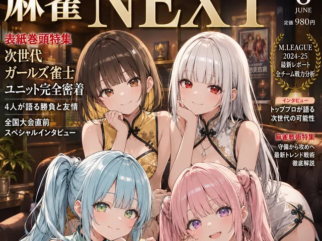 Anime Mahjong Magazine Cover preview image 1