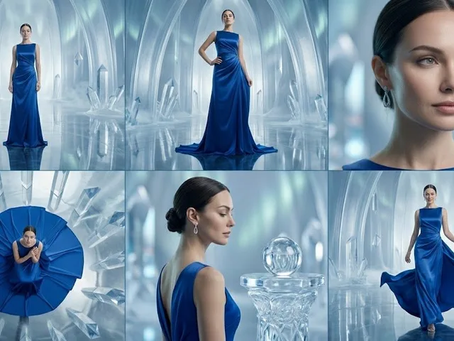 Crystal Palace Blue Gown Contact Sheet preview image 1