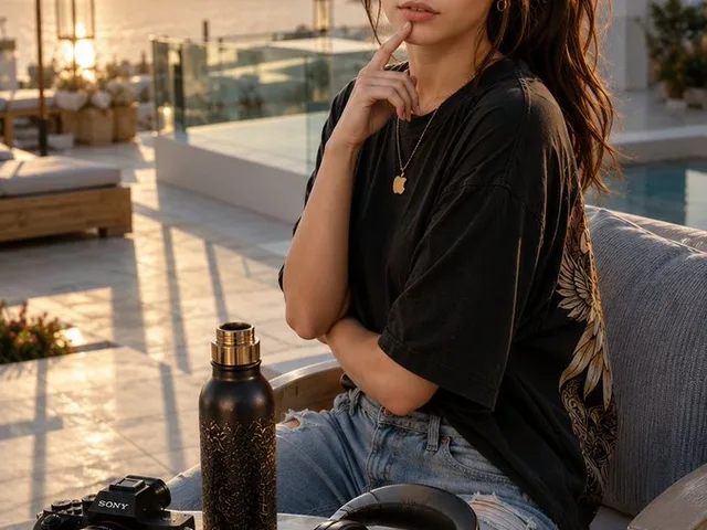 Cinematic Luxury Terrace Portrait preview image 1