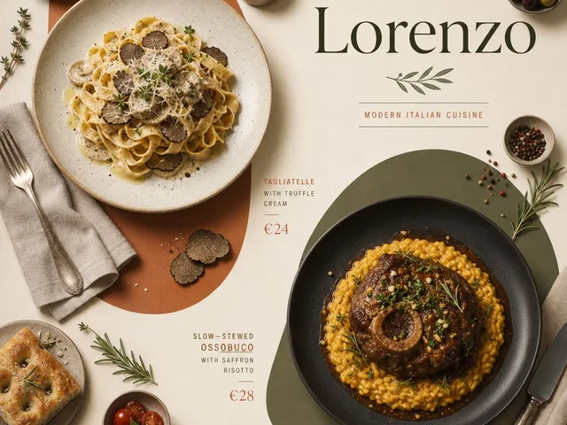 Italian-Japanese Fusion Restaurant Poster preview image 1