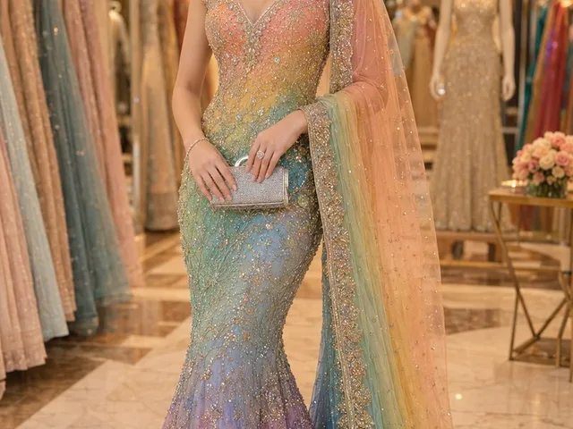 Elegant Saree Gown Portrait preview image 1