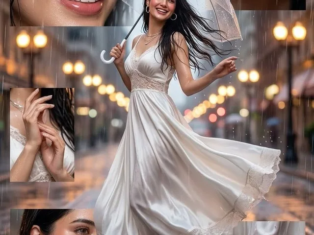 Rainy Monsoon Collage Portrait preview image 1