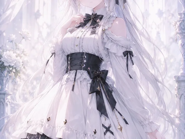 Ethereal Gothic Lolita Cathedral Portrait preview image 1
