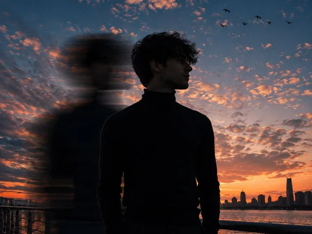 Motion Blur Sunset Portrait preview image 1