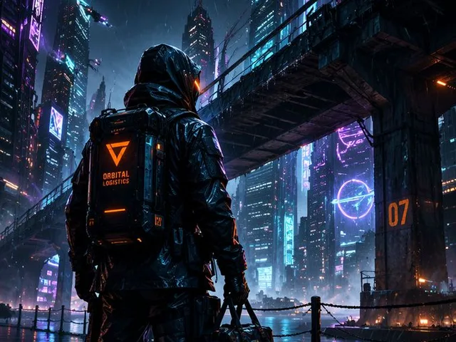Cyberpunk Esports Courier Poster preview image 1