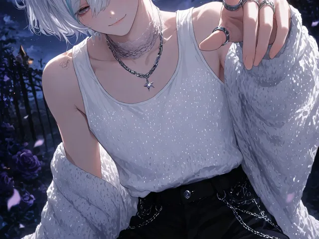 Moonlit Lace Prince Portrait preview image 1