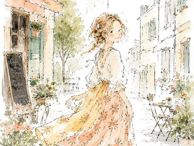 Minimalist Whimsical Street Watercolor preview image 1