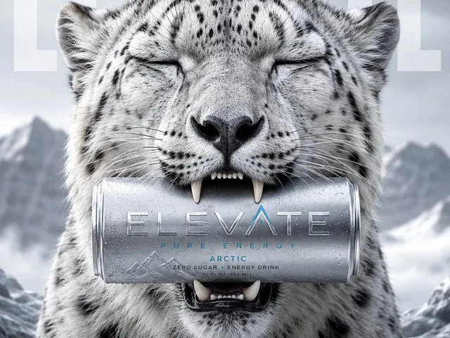 Luxury Energy Drink Snow Leopard Ad - 1 preview image 1