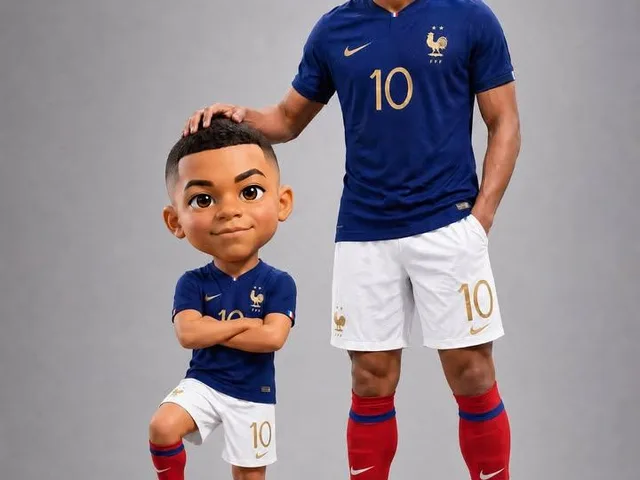 Footballer with Chibi Mini-Me Portrait - 1 preview image 1
