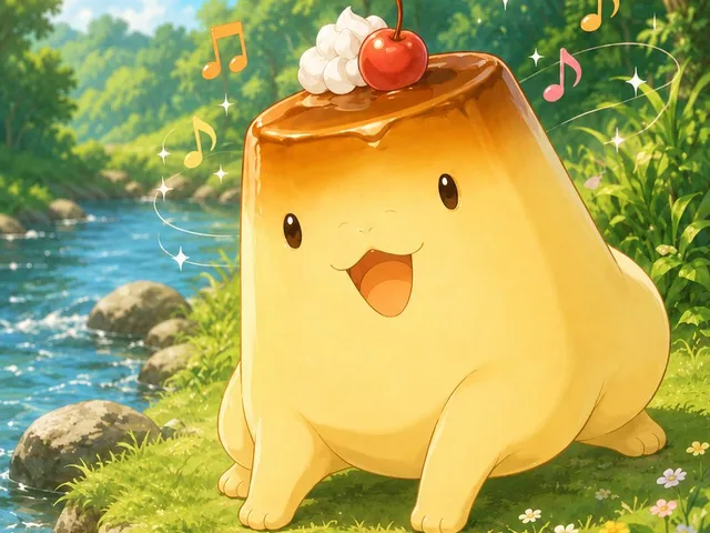 Cute Pudding Mascot Greeting preview image 1