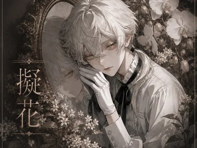 Gothic Floral Mirror Portrait preview image 1