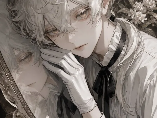 Sepia Anime Noble With Mirror preview image 1
