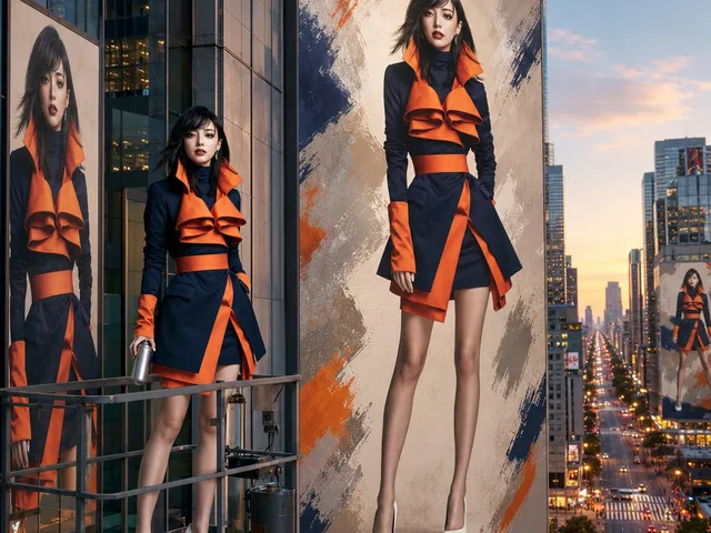 Giant Urban Billboard Fashion Ad preview image 1