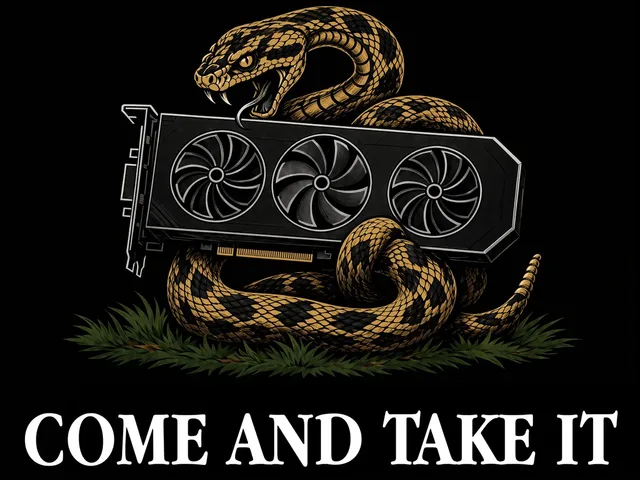 Rattlesnake GPU Come and Take It Graphic preview image 1