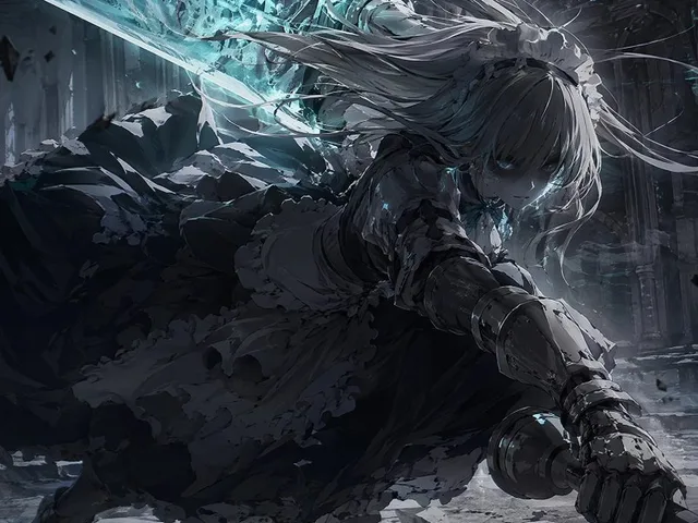 Cyan Clockwork Battle Maid preview image 1