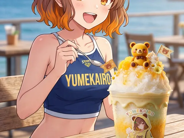 Anime Seaside Shaved Ice Swimsuit Girl preview image 1