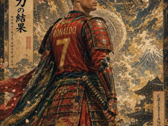 Ukiyo-e Mythological Samurai Portrait - 1 preview image 1