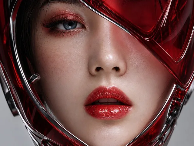 Futuristic Cyber Portrait of a Japanese Woman preview image 1