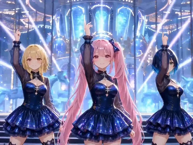 Three Holographic Anime Idols on Stage preview image 1