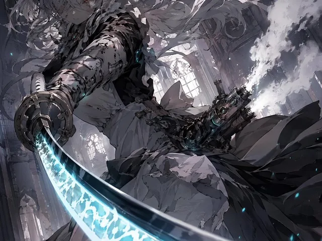 Rabbit-Eared Swordswoman in Ruined Cathedral preview image 1