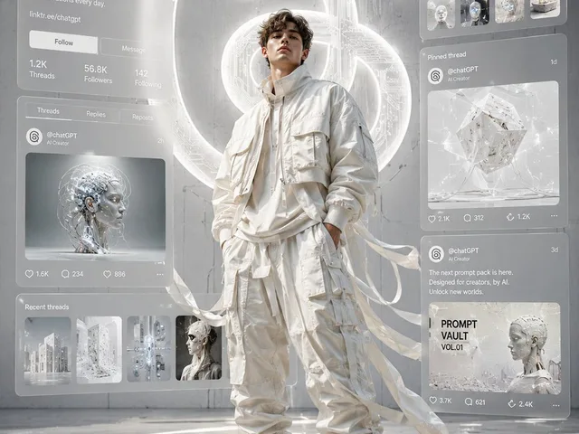 Threads Monochrome Techwear Artwork - 1 preview image 1
