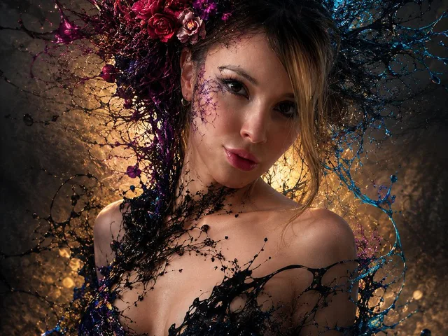Surrealist Dark Fantasy Portrait preview image 1