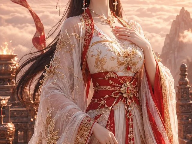 Ancient Chinese Goddess Portrait preview image 1