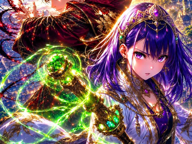 Royal Anime Mages at Dawn preview image 1