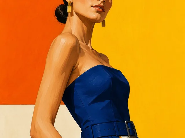 Geometric Color-Block Fashion Illustration - 1 preview image 1