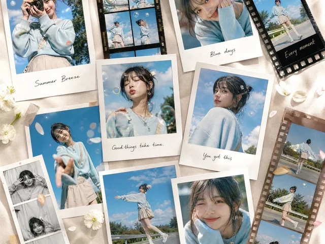 豪华夏季宝丽来运动拼贴 preview image 1