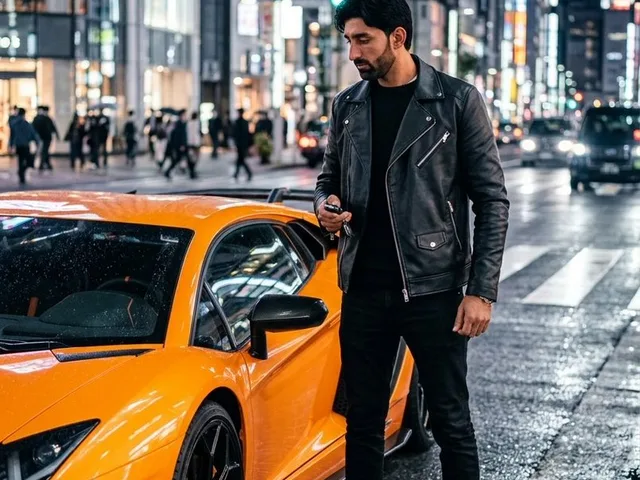 Cinematic Lamborghini Night Scene preview image 1