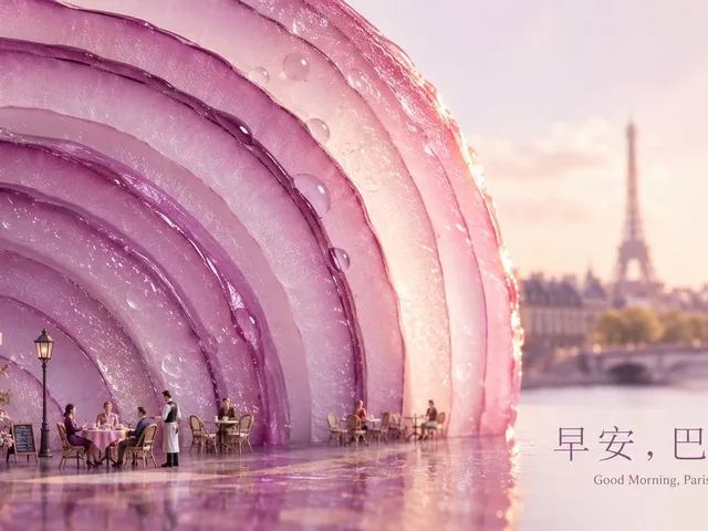 Surreal Paris Morning Onion Poster - 1 preview image 1