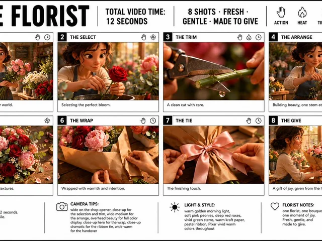 Florist Storyboard Poster preview image 1