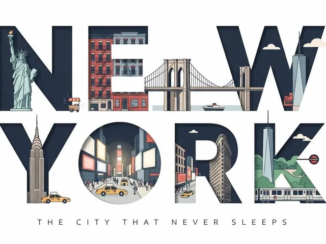 Typographic Travel Poster with Inner Scenes - 1 preview image 1