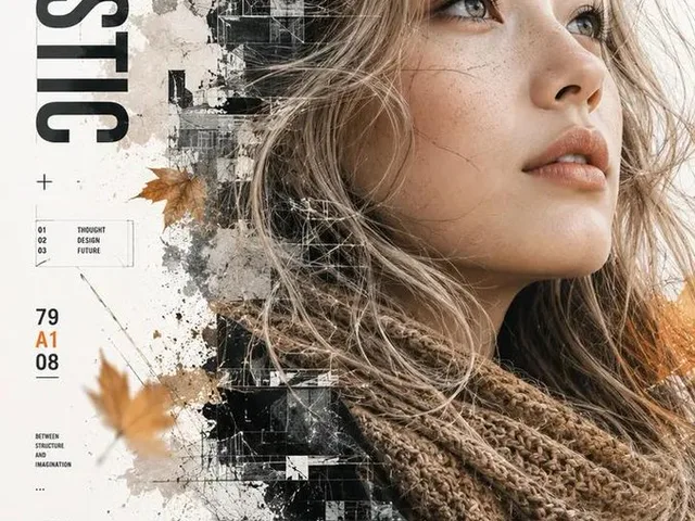 Double Exposure Autumn Leaves Portrait - 1 preview image 1